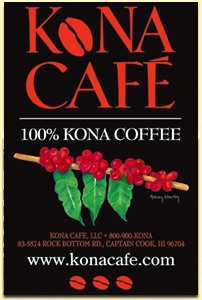 Kona Cafe Label