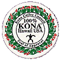100% Kona Coffee Council Seal